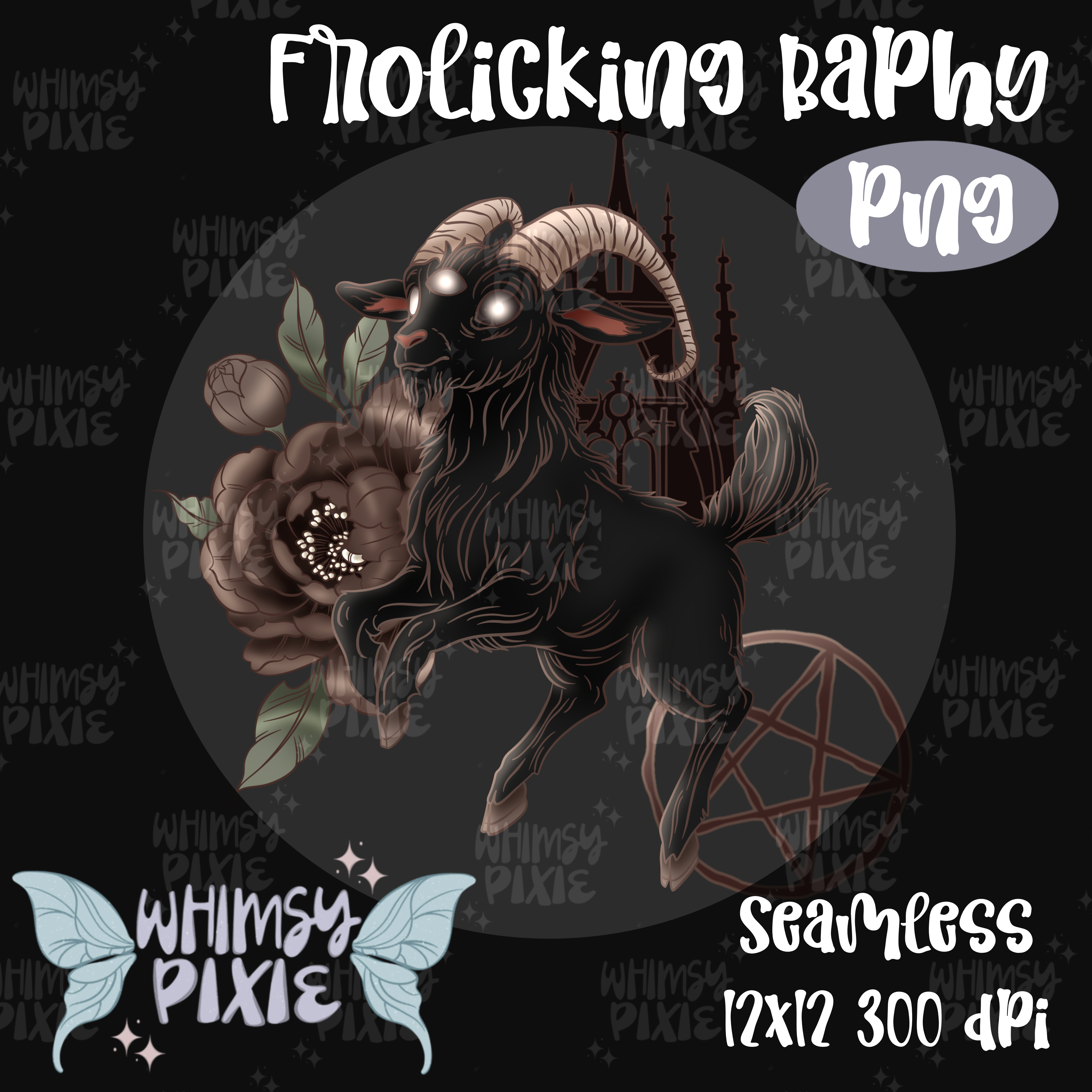 Frolicking Baphy PNG – Whimsy Pixie Designs