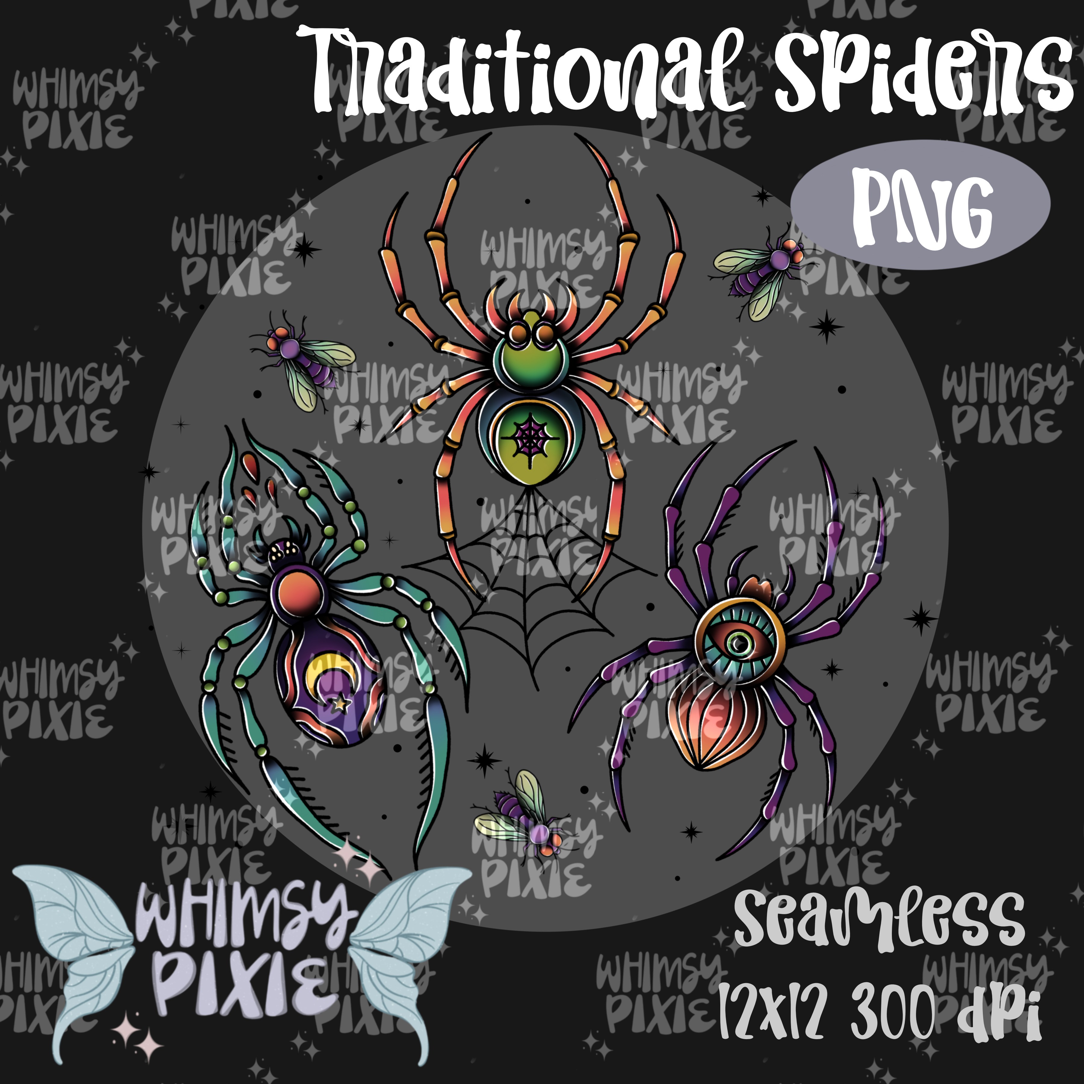 Traditional Spider PNG