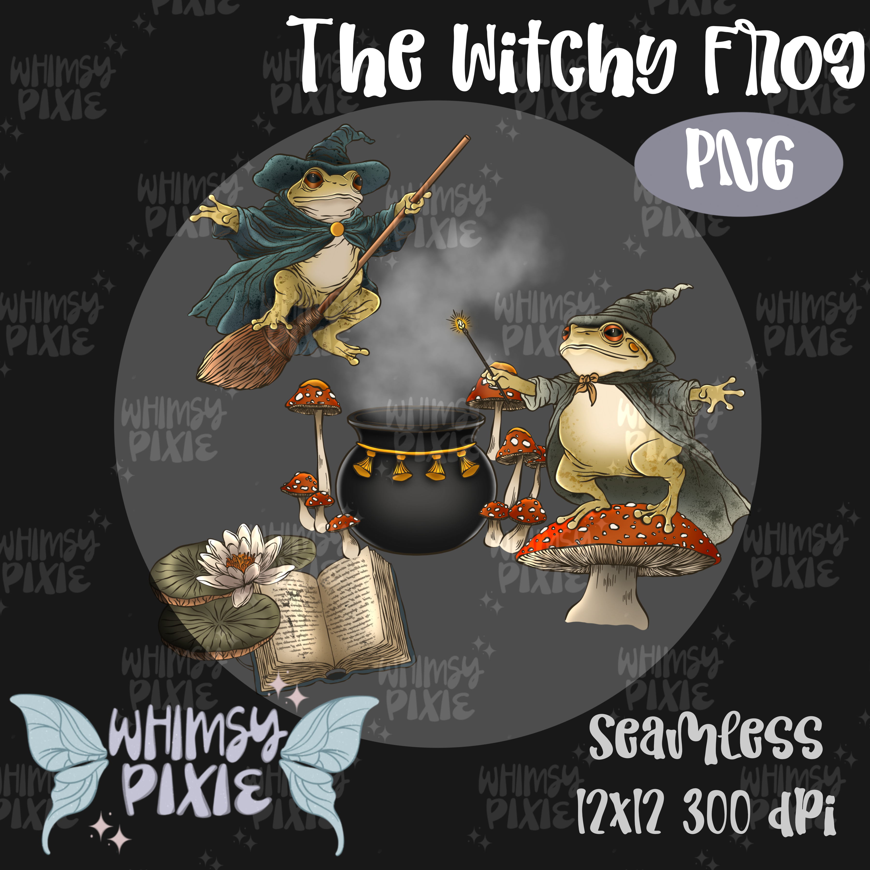 The Witchy Frog PNG