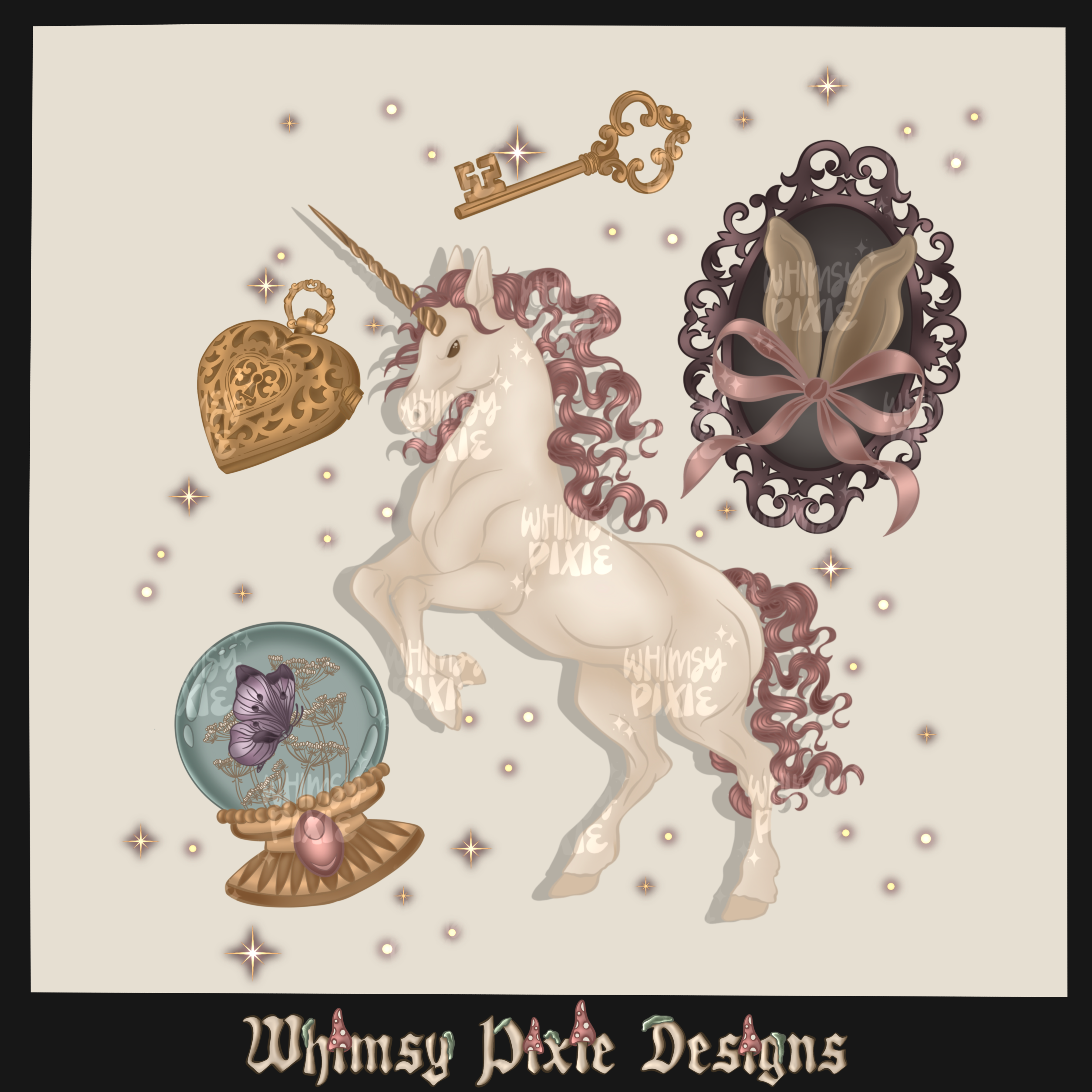Whimsy Unicorn PNG