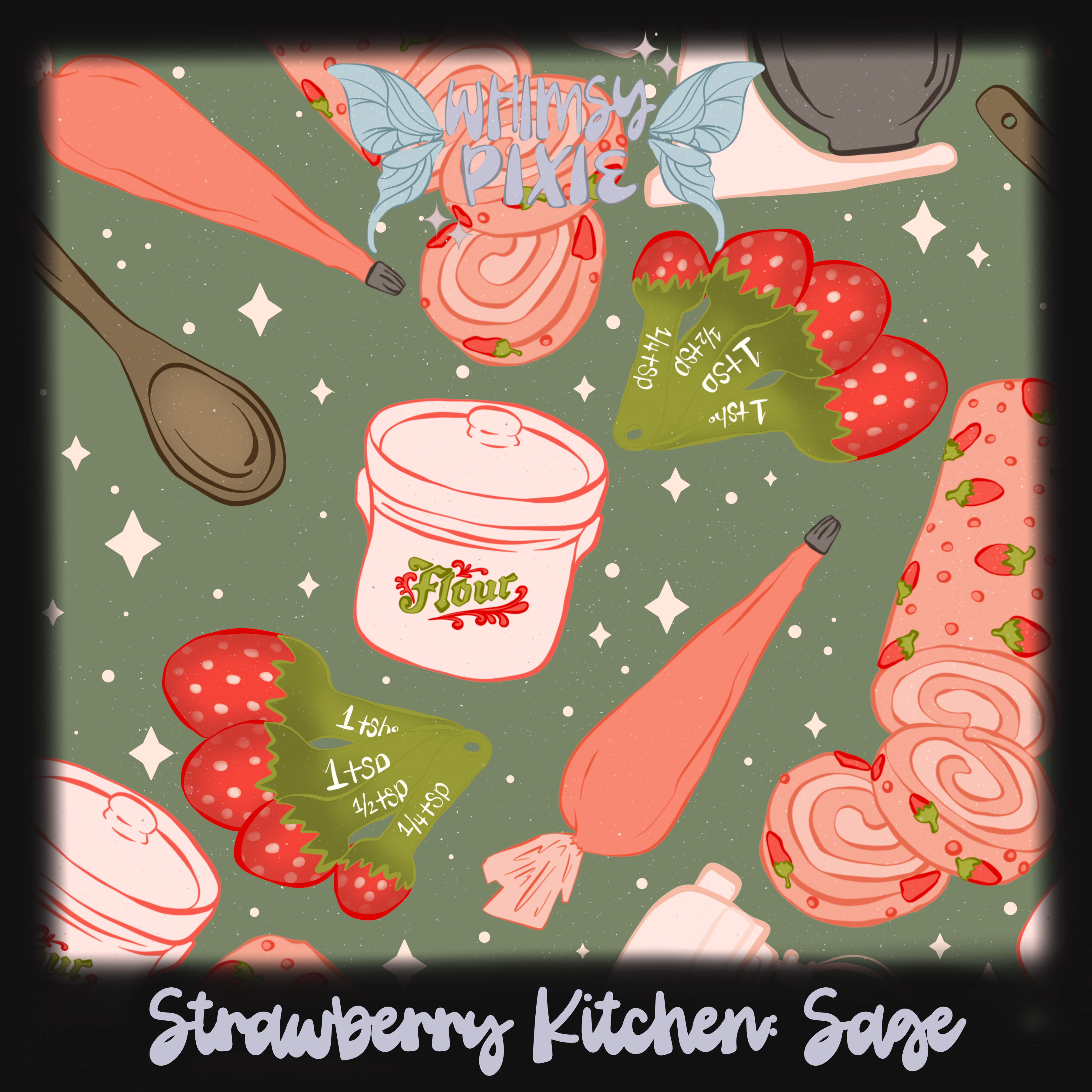 Strawberry Kitchen Sage