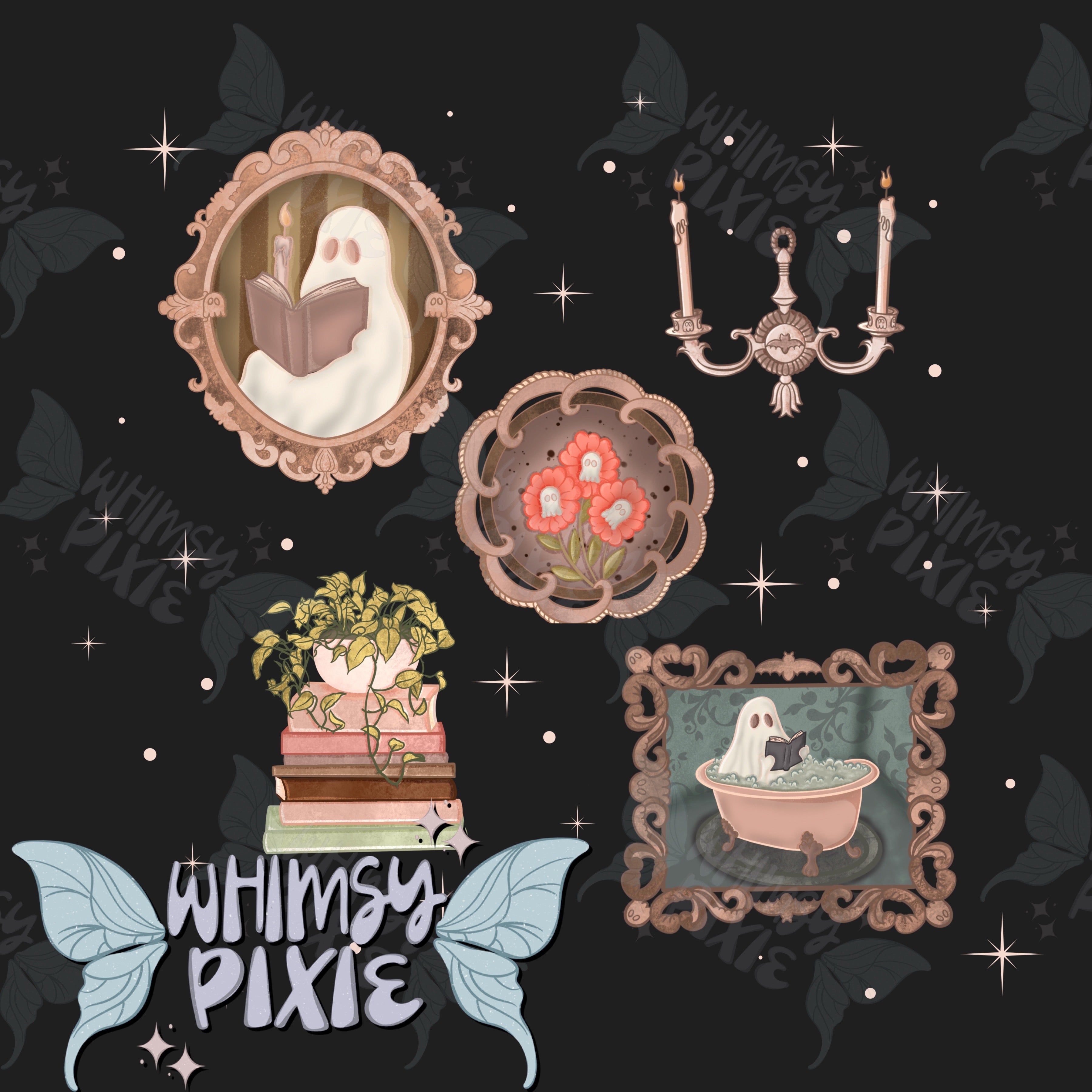 Ghosties Frames Sub PNG