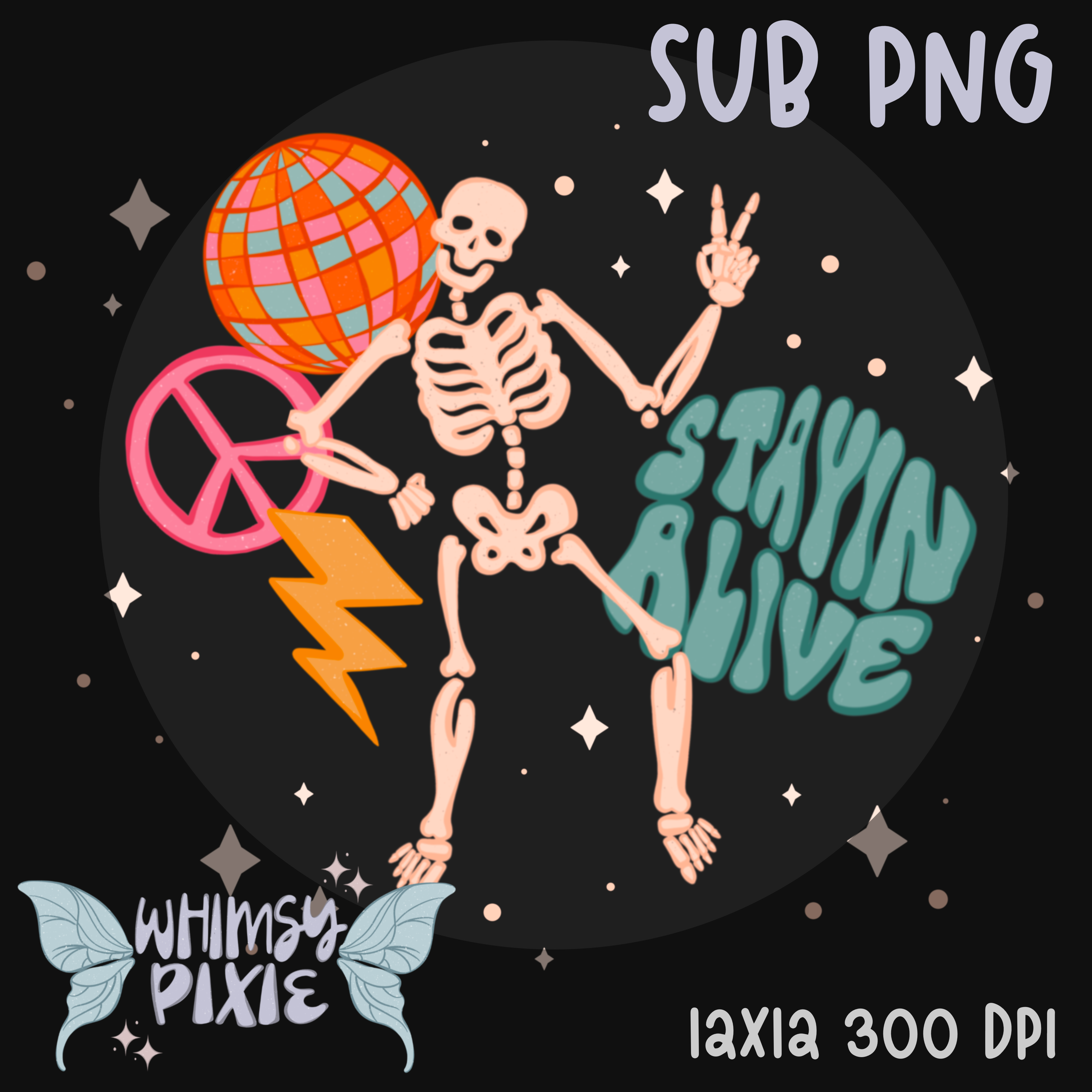 Stayin Alive Sub PNG