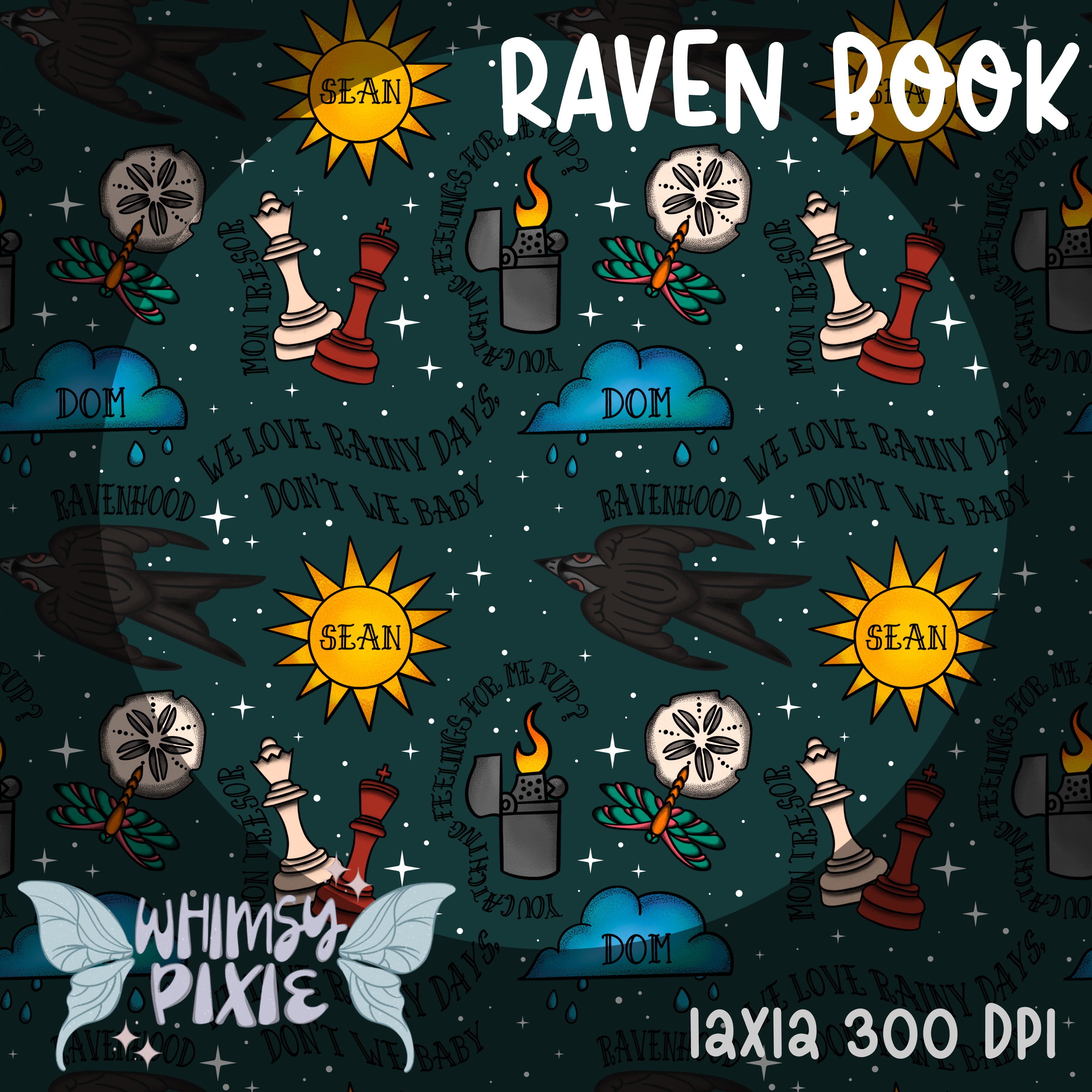 Raven Book Teal