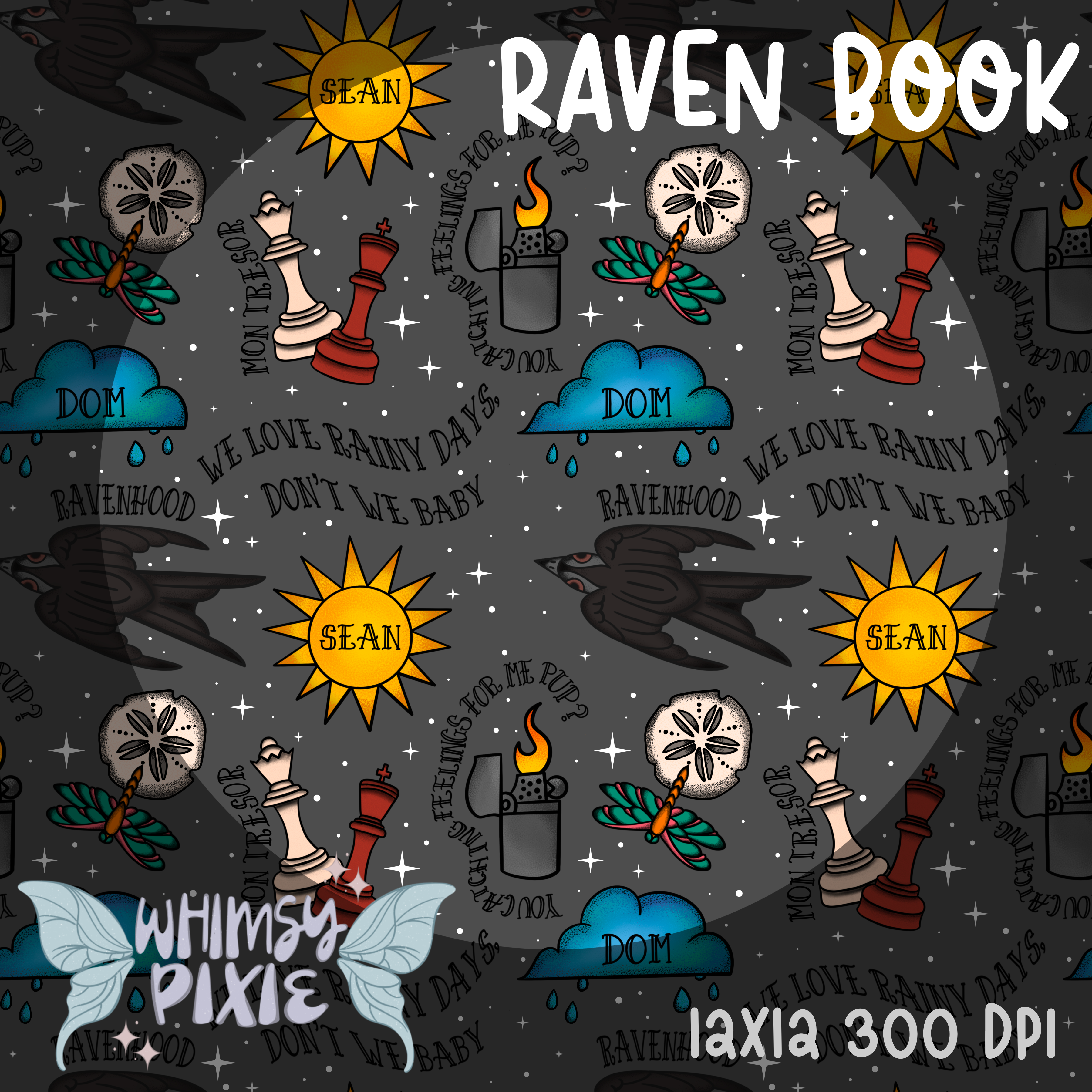 Raven Book Charcoal