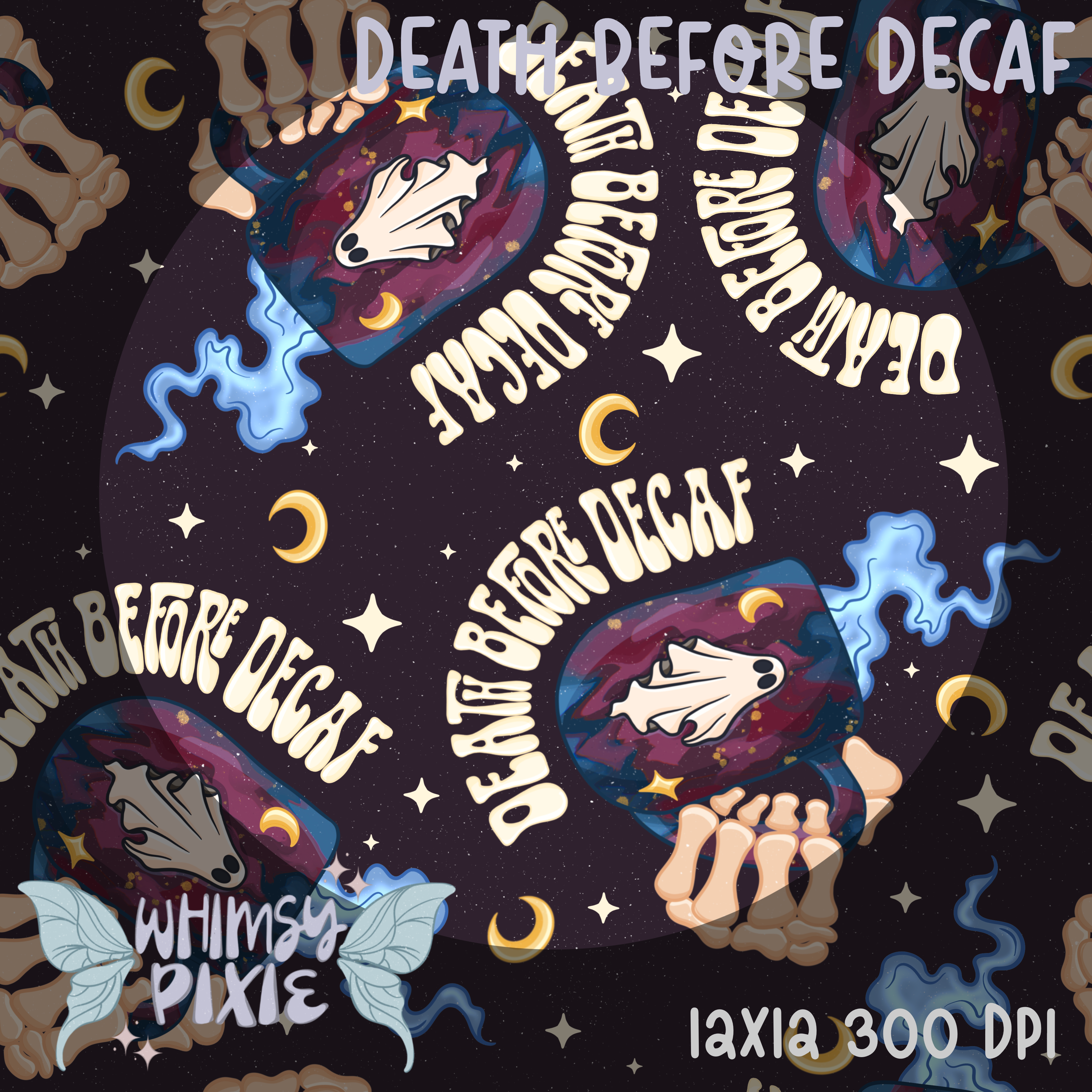 Death Before Decaf Plum