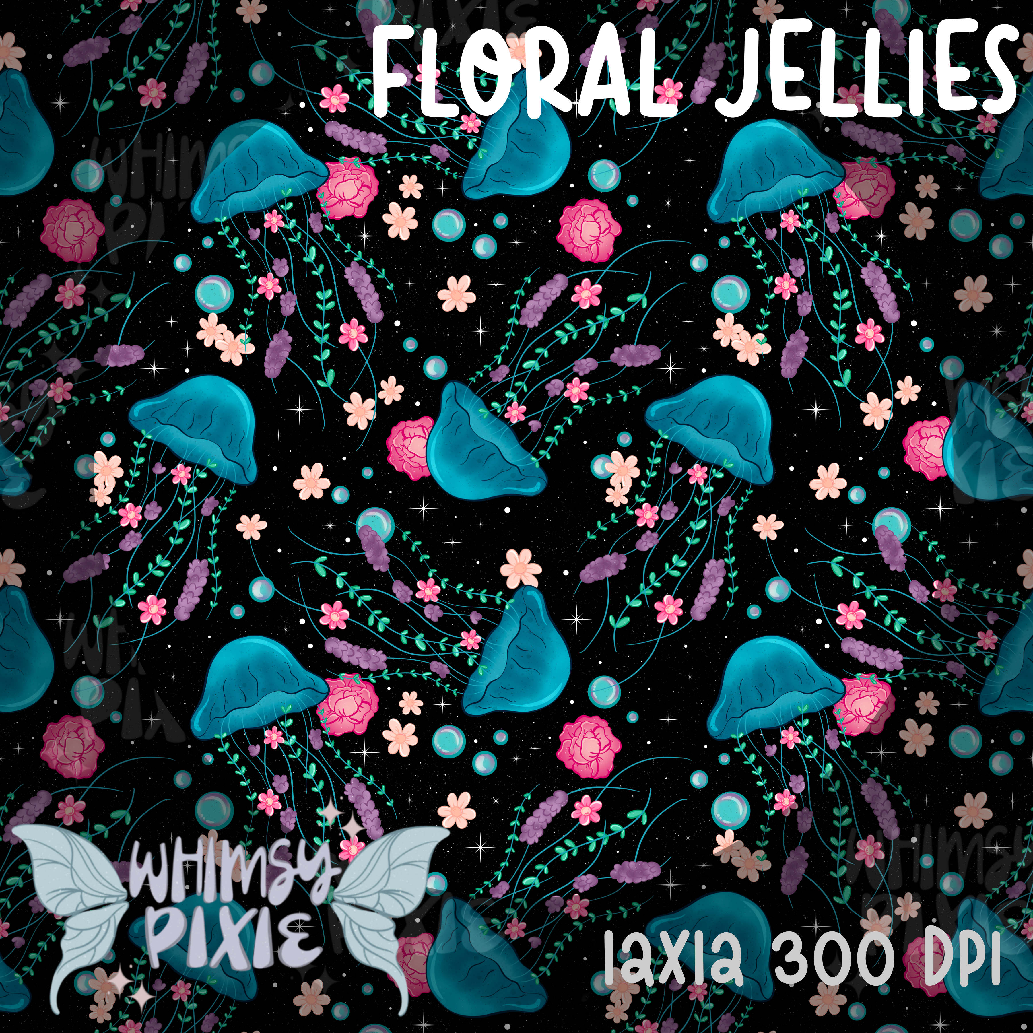 Floral Jellies Black