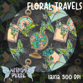 Floral Travels Grey