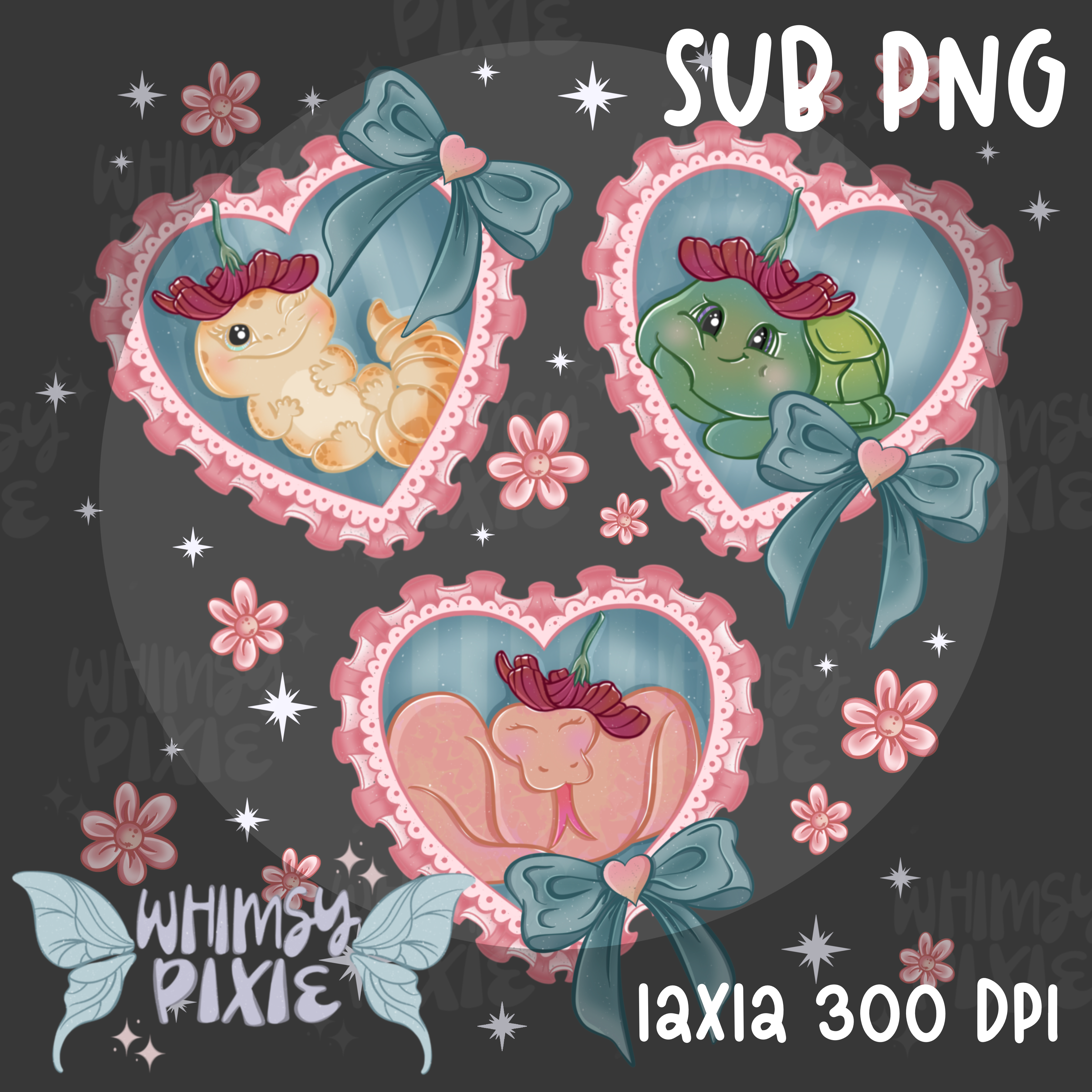 Cute Reptiles Sub PNG