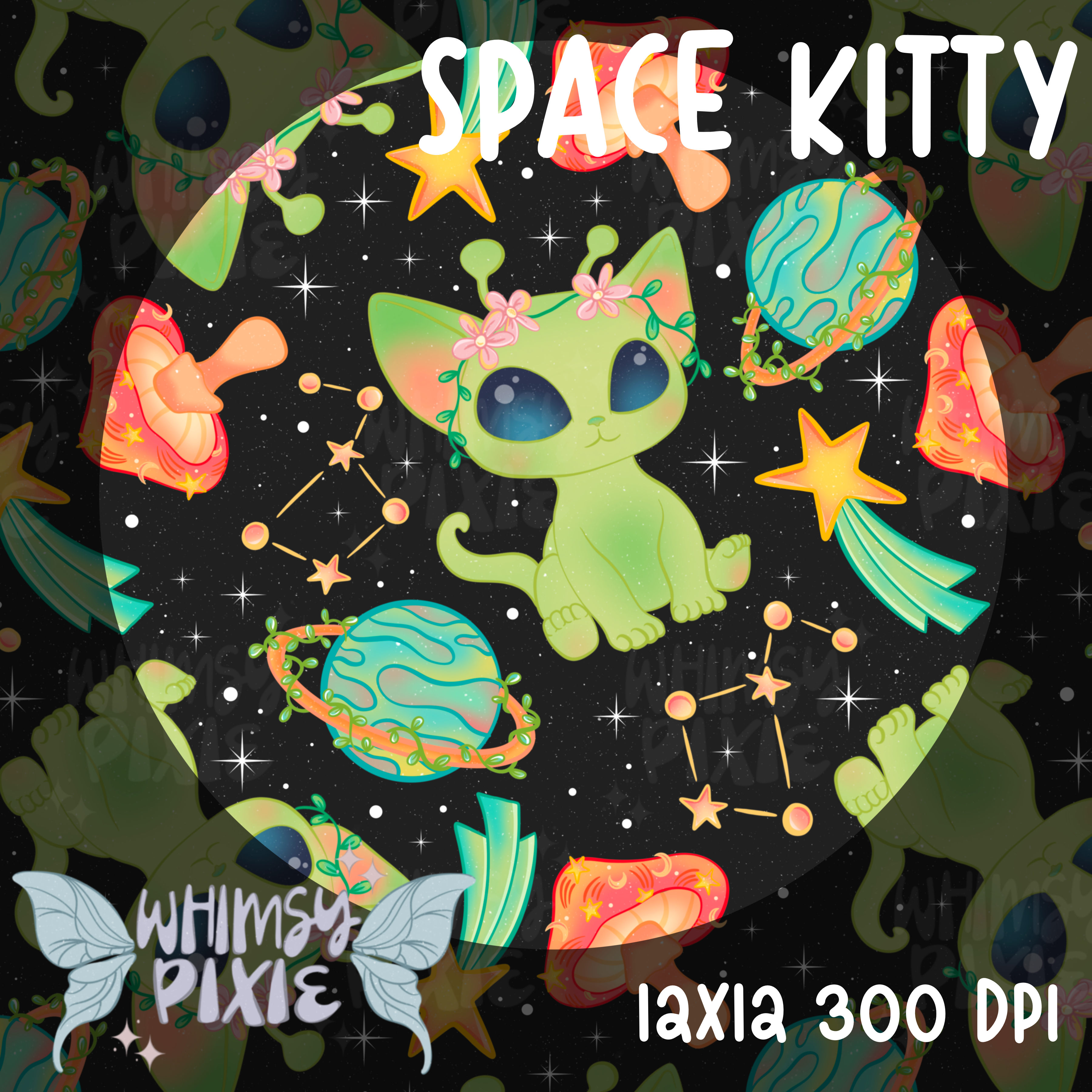 Space Kitty Charcoal