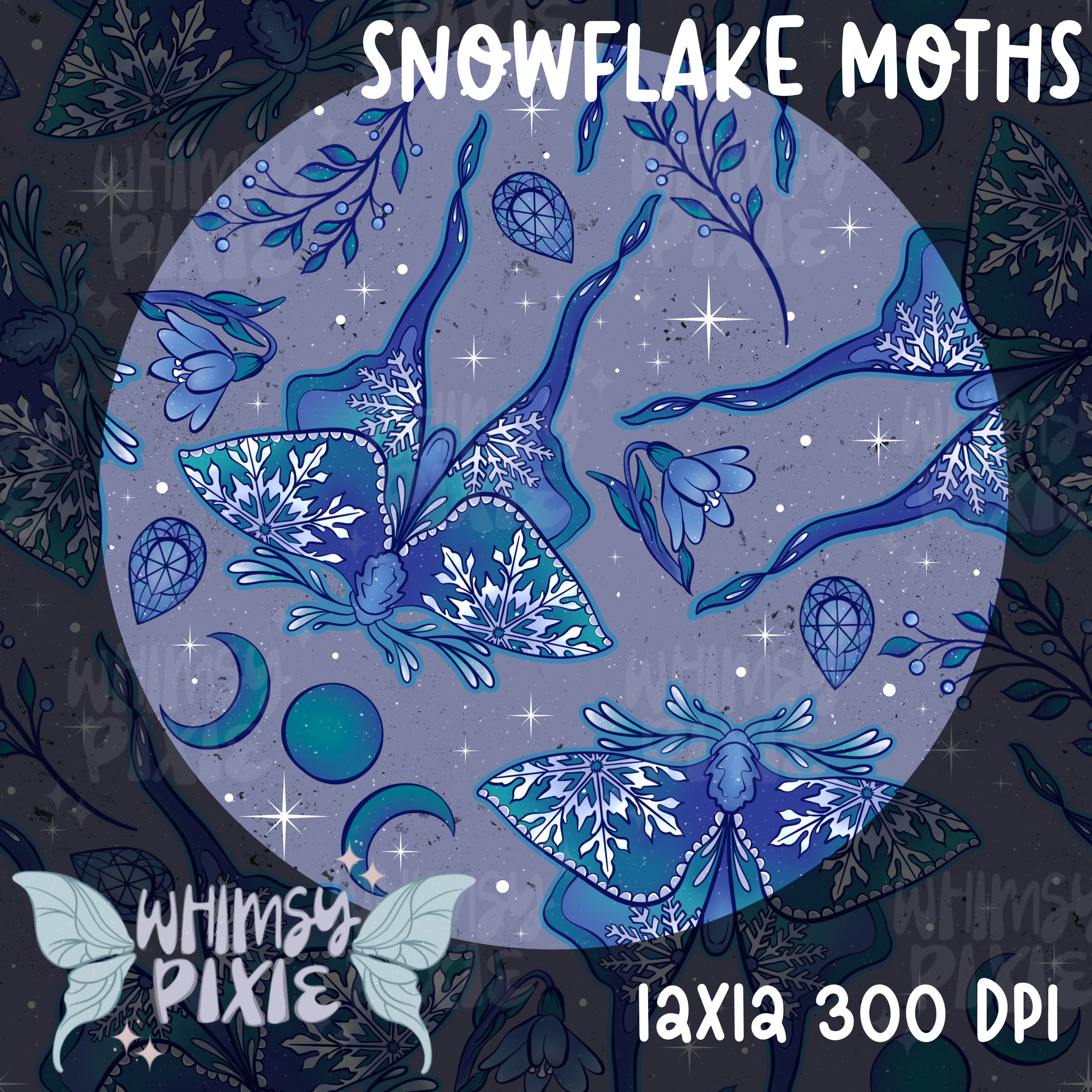 Snowflake Moths Lavender