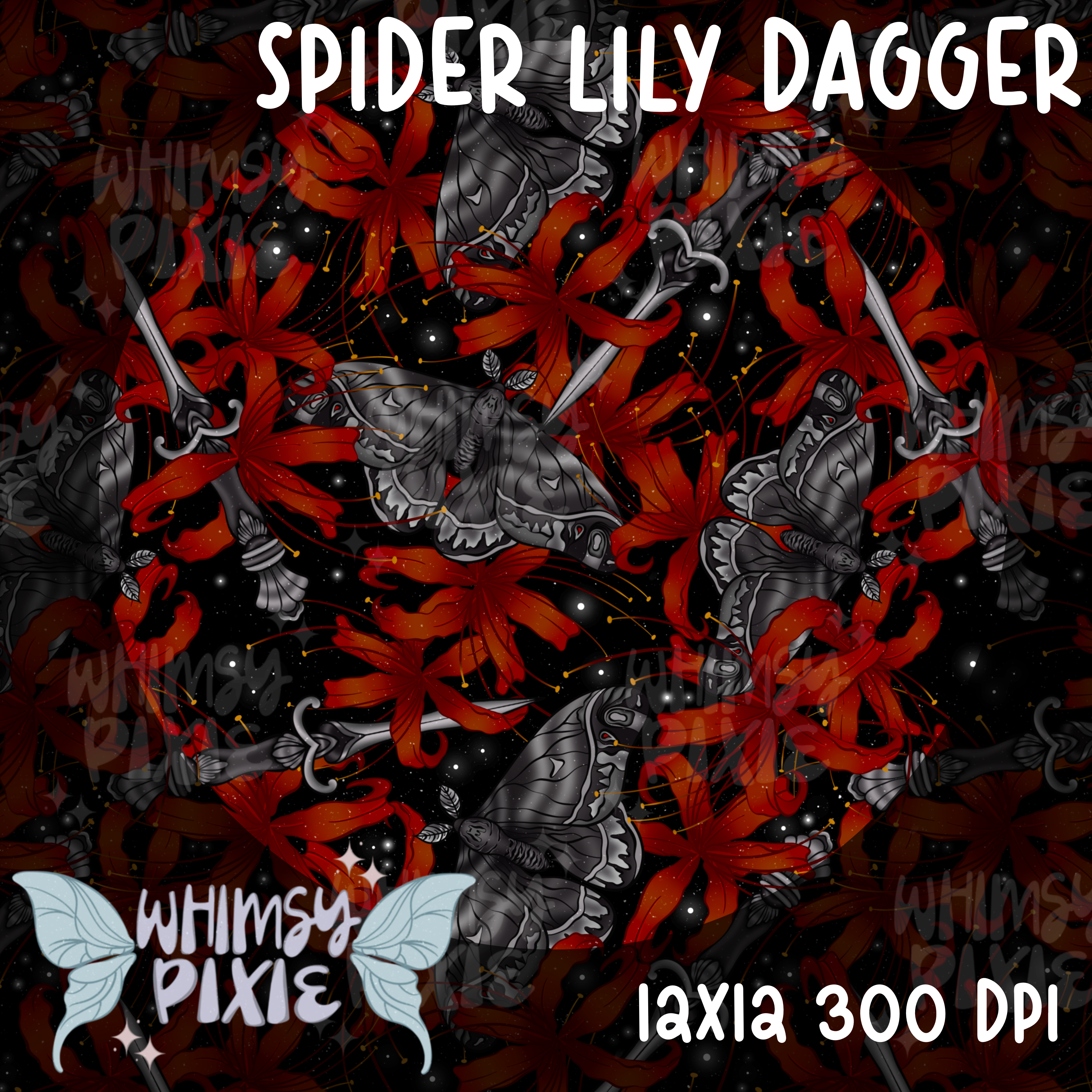 Spider Lilly Dagger Black