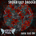 Spider Lilly Dagger Teal