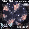 Dreamy Death Blossoms Coord Plum