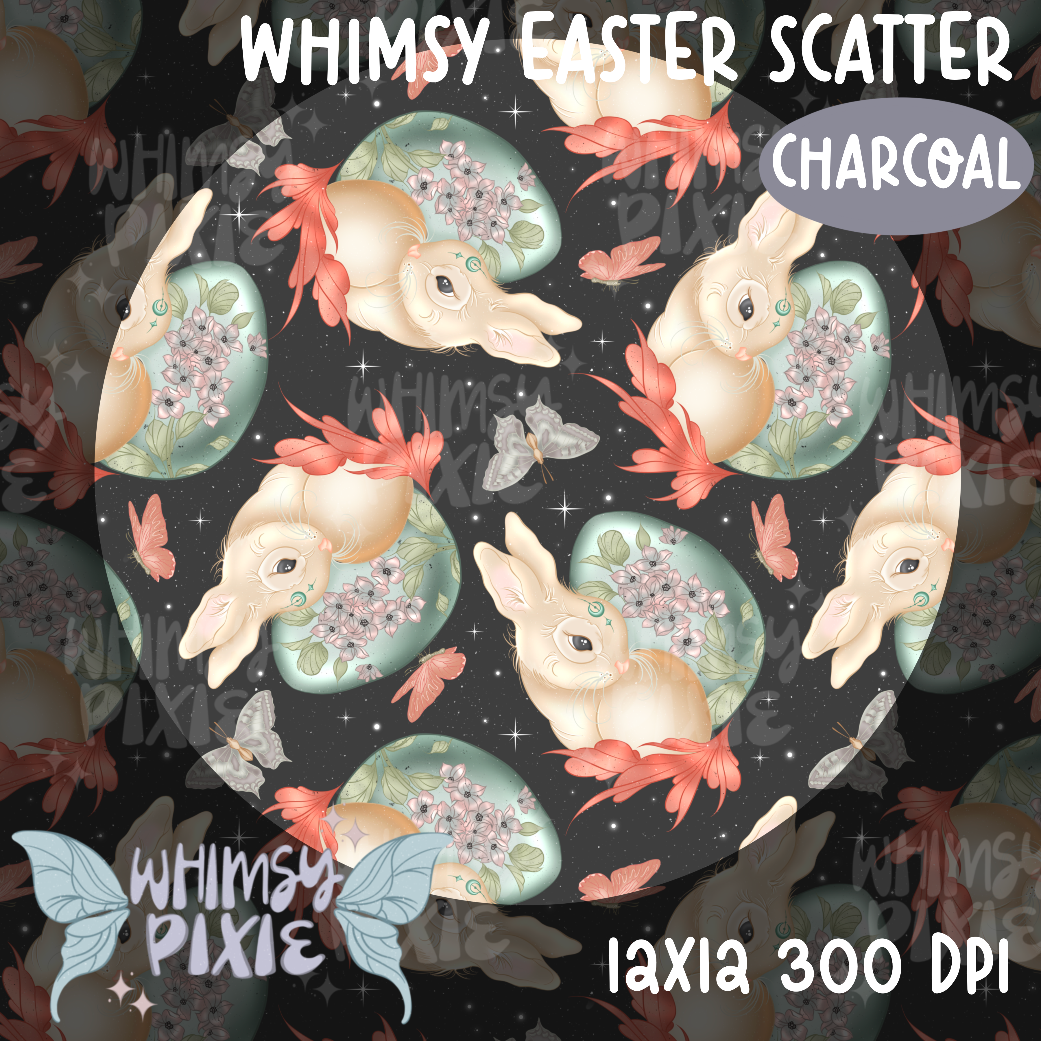 Whimsy Easter Scatter Charcoal