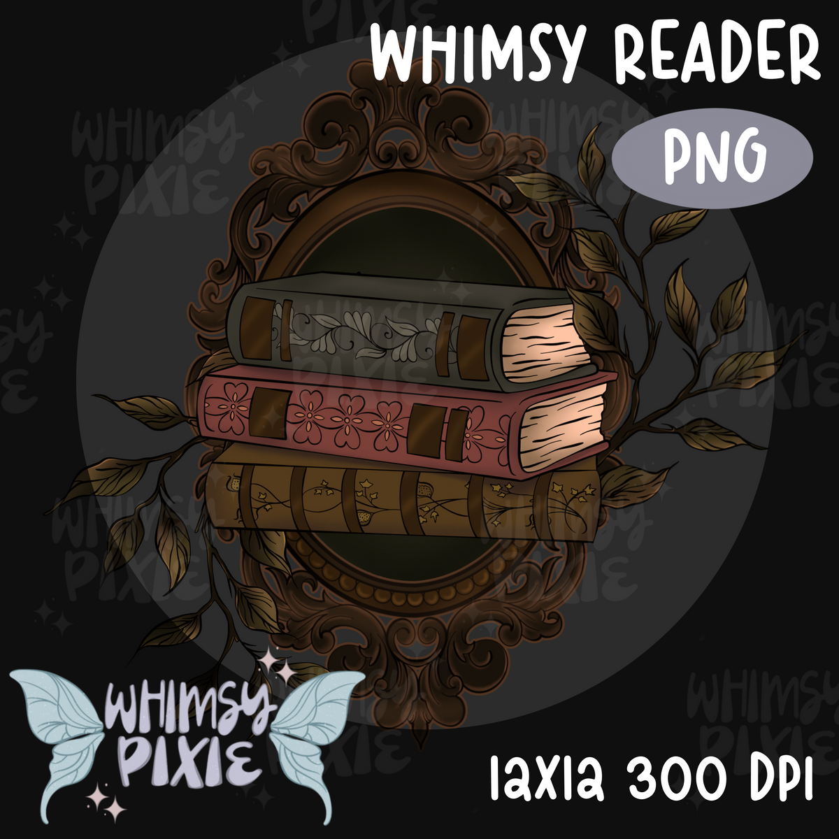 Whimsy Reading Whimsy Reader PNG – Whimsy Pixie Designs