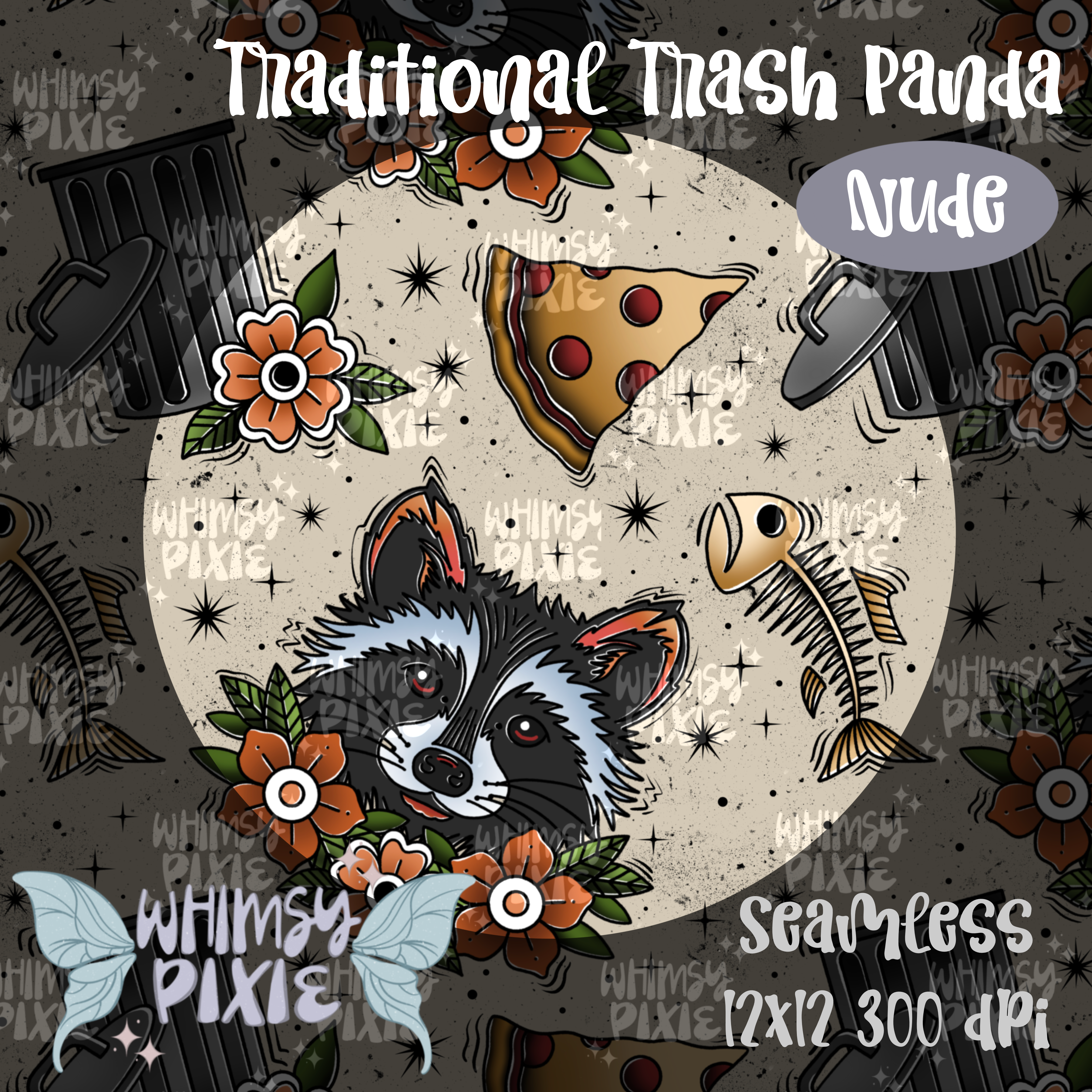 Traditional Tattoo Part 1 Seamless Bundle