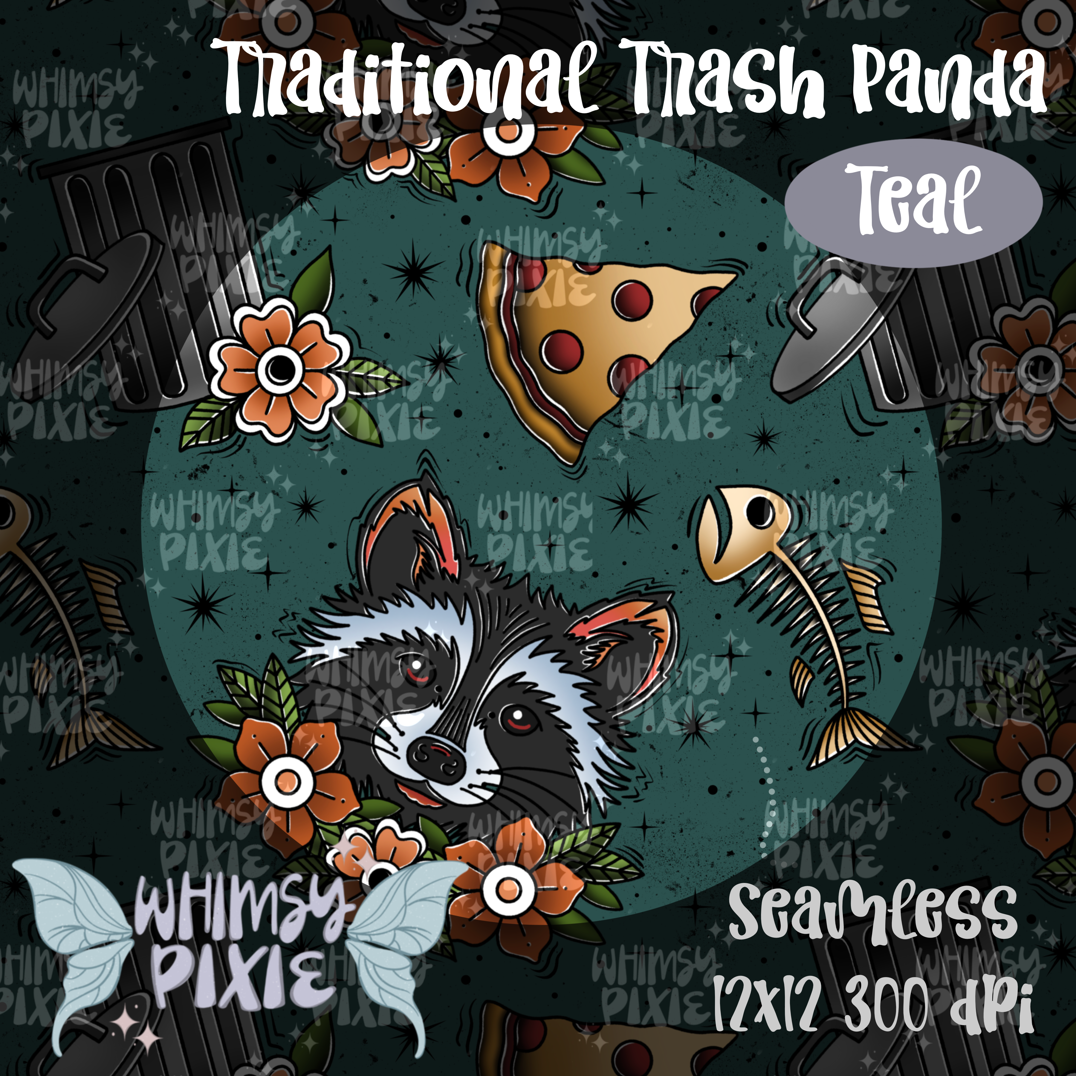Traditional Tattoo Part 1 Seamless Bundle
