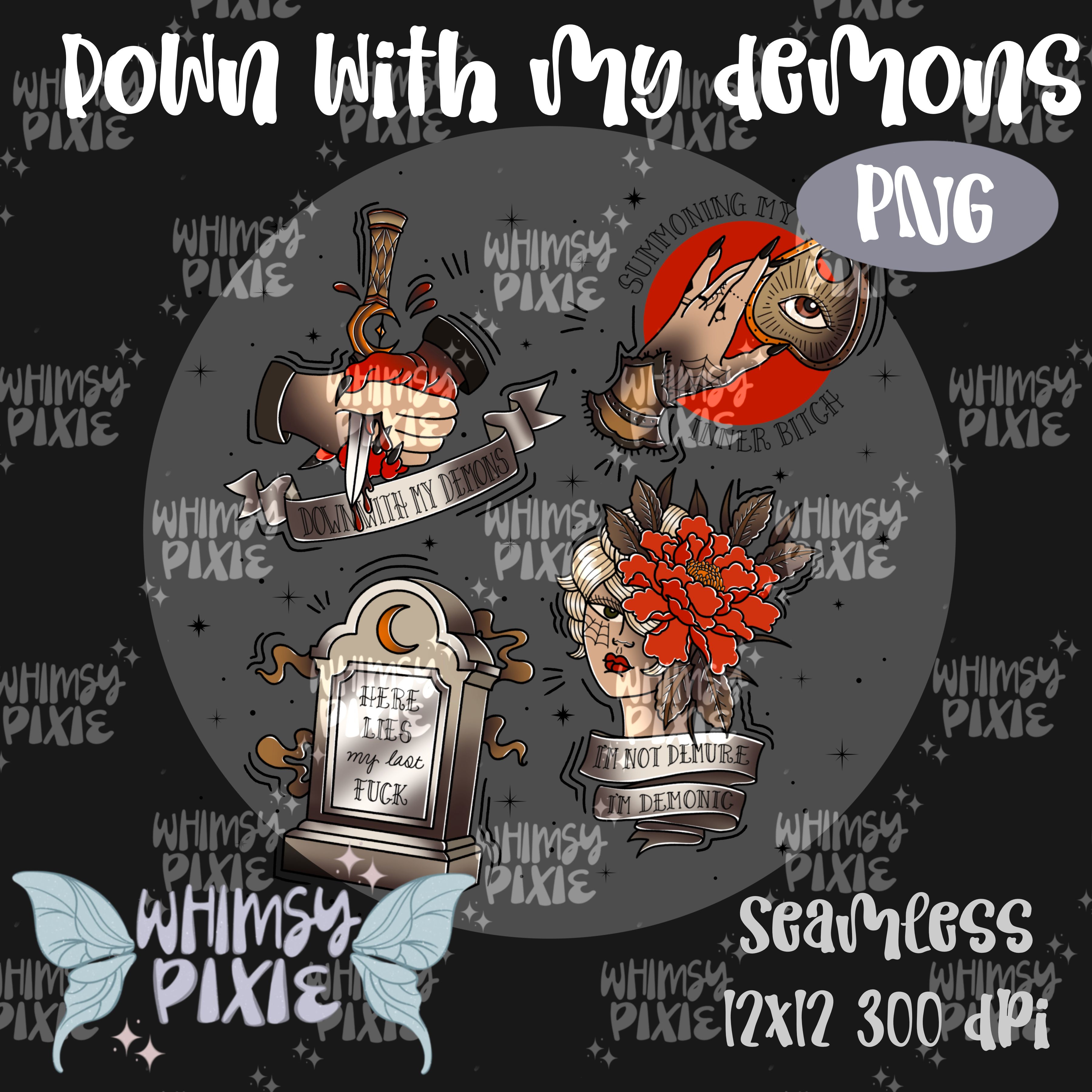 Down With My Demons PNG
