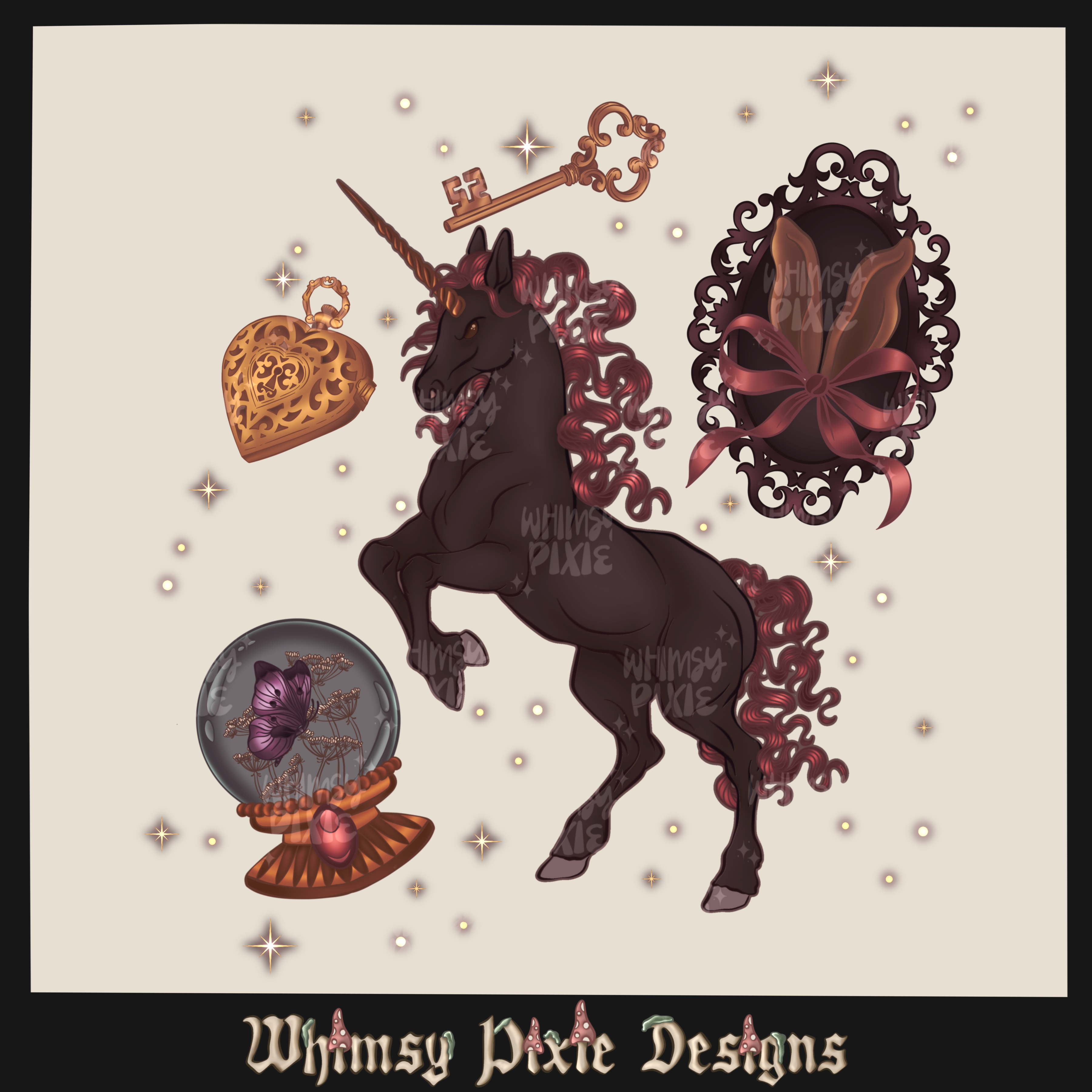 Whimsy Unicorn PNG