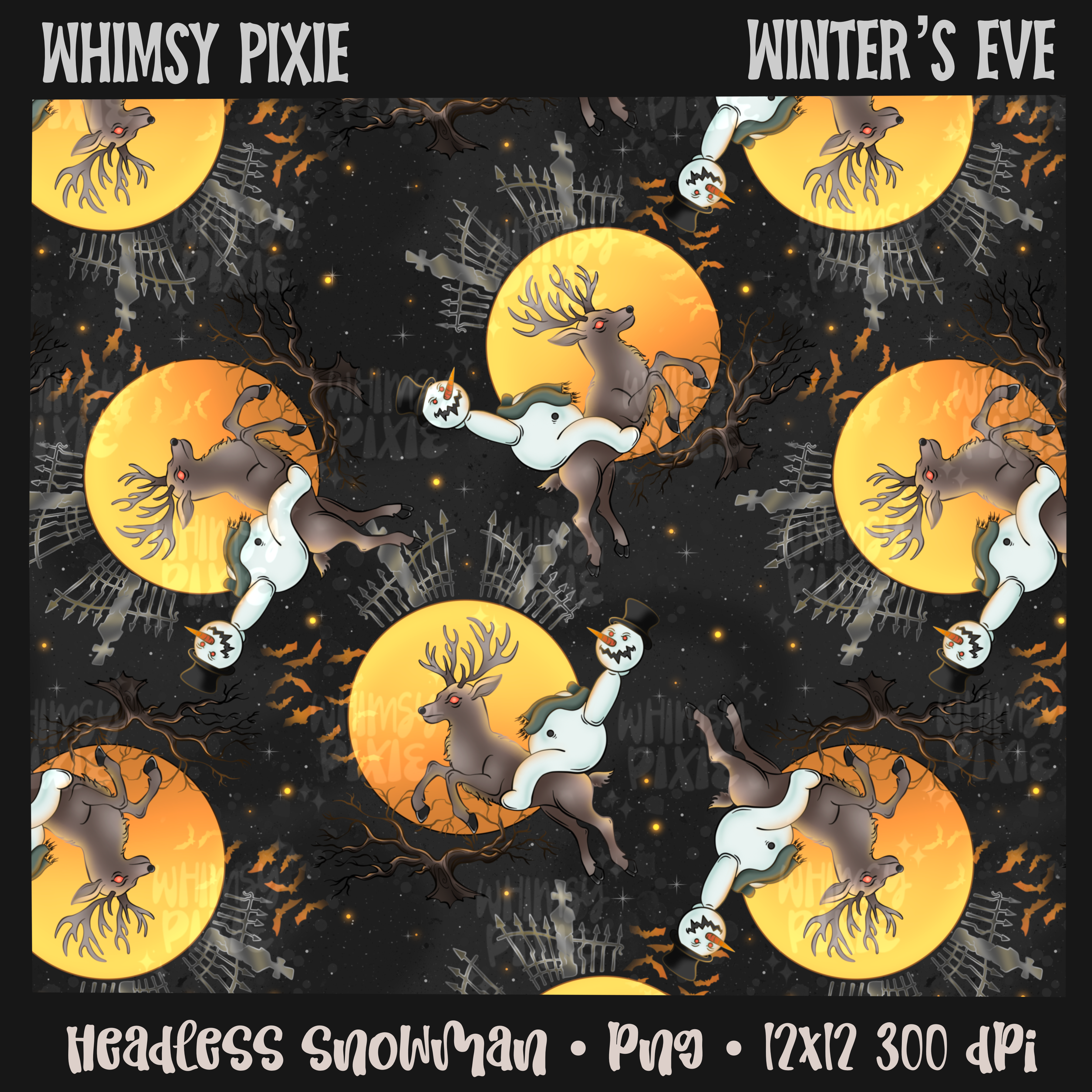 Headless Snowman – Whimsy Pixie Designs