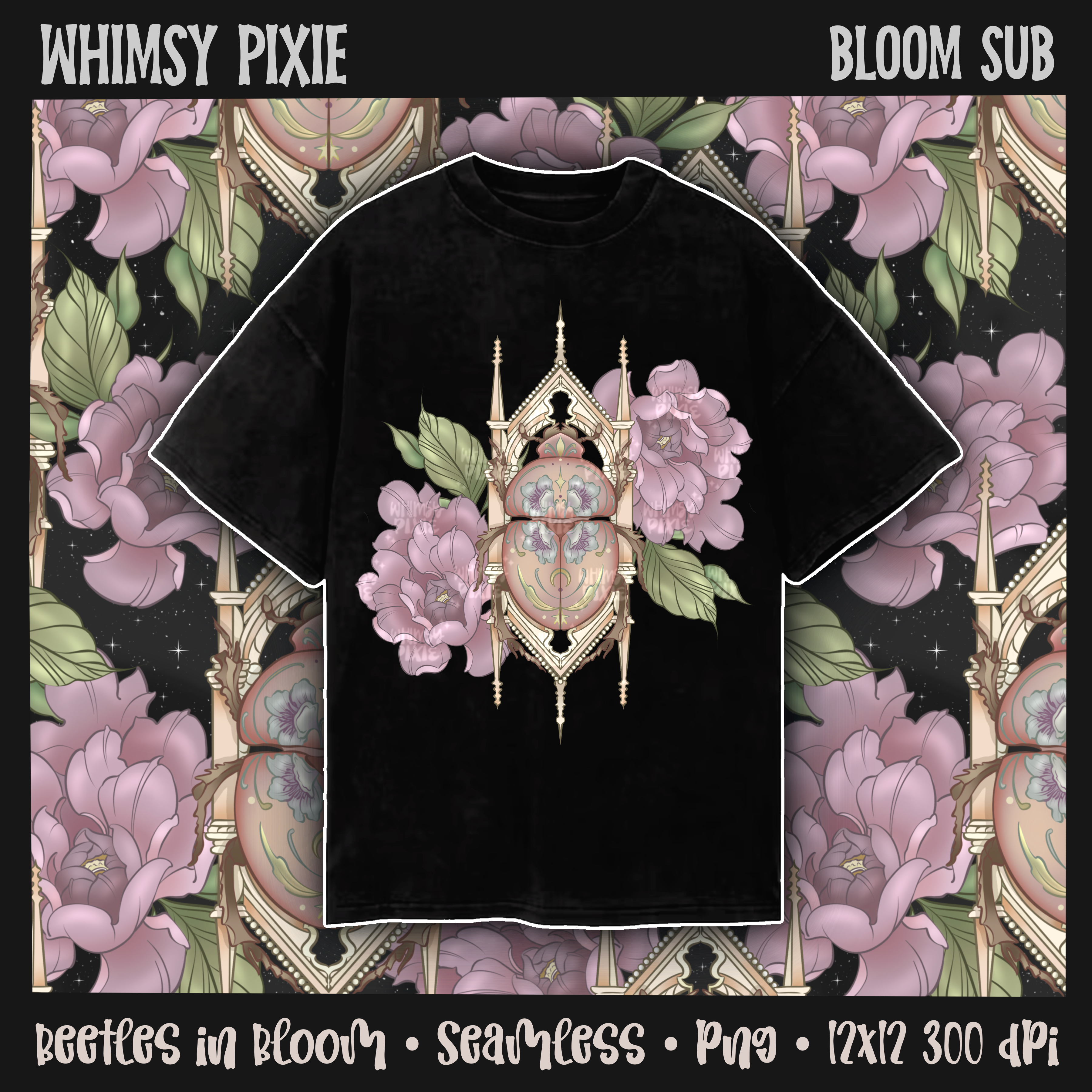 Beetle in Bloom Sub/PNG